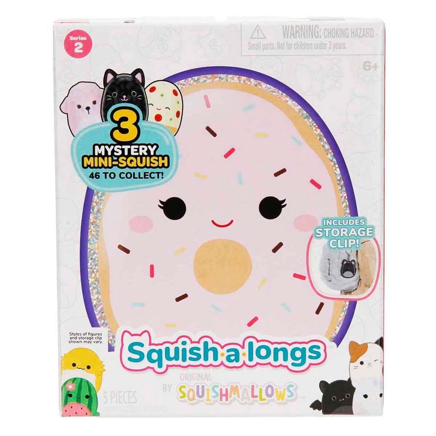 Squish-a-longs 3 Figür-Yüzük Çantalı Sürpriz Paket 