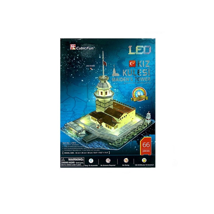 3D Puzzle Işıklı Kız Kulesi 