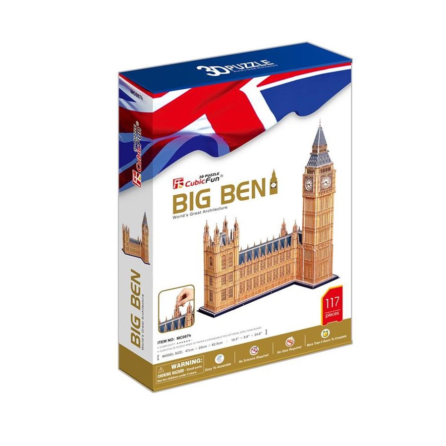 3D Puz. Big Ben Saat Kulesi 117 Parça 