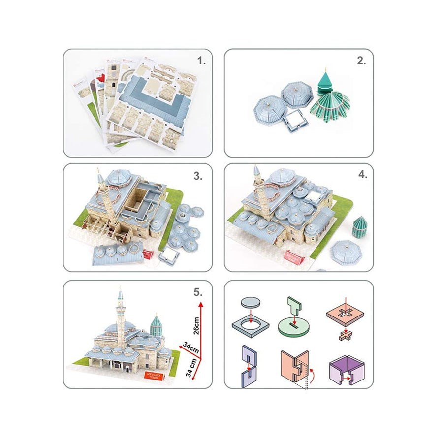 3D Puzzle Mevlana Türbesi 