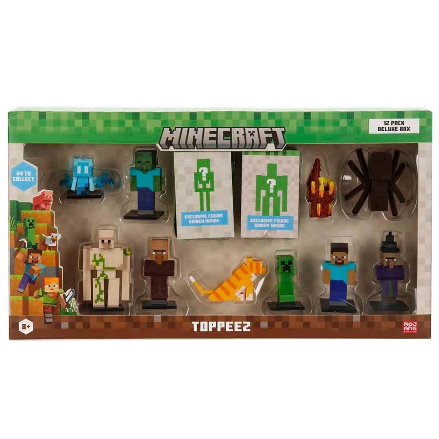 Minecraft 3D Figür Toppeez 12li Delüks Set 