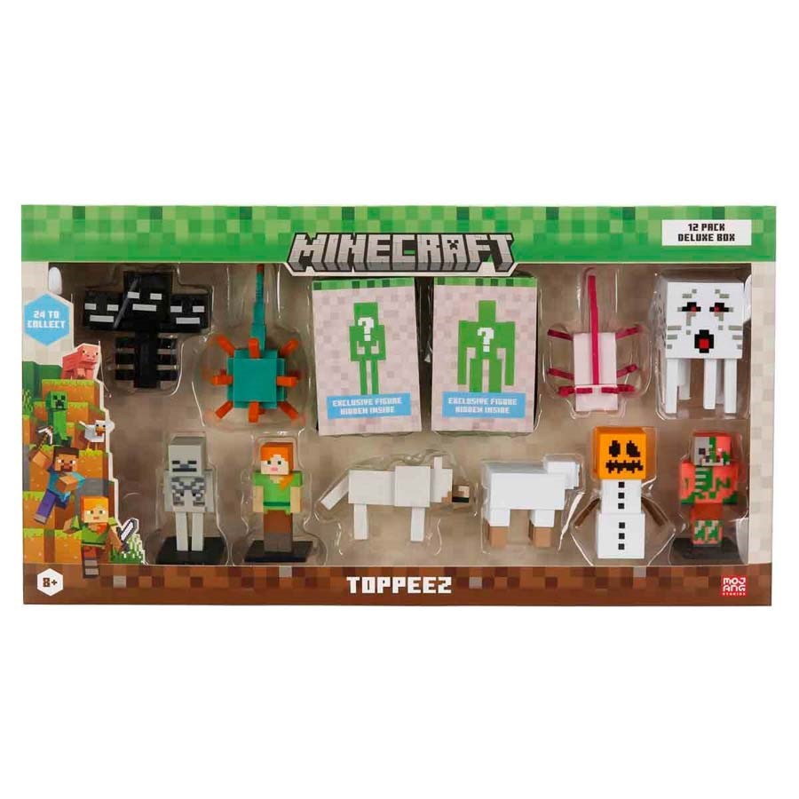 Minecraft 3D Figür Toppeez 12li Delüks Set 
