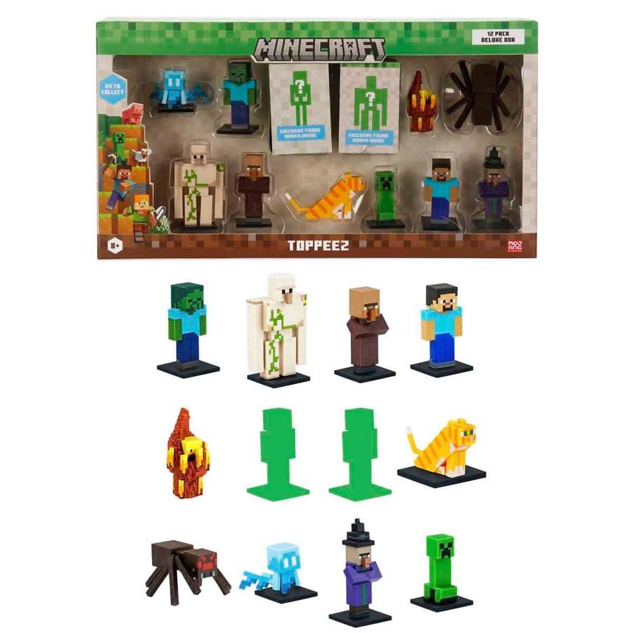 Minecraft 3D Figür Toppeez 12li Delüks Set 