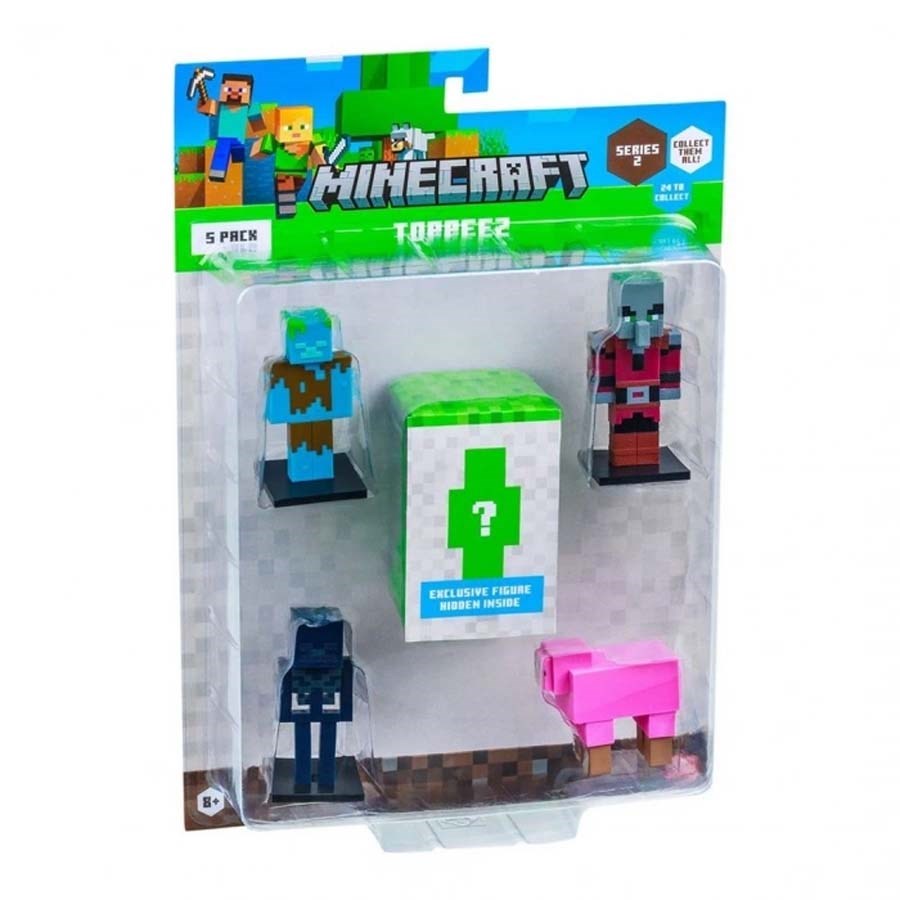 Minecraft 3D Toppeez 5li Figür Seti 