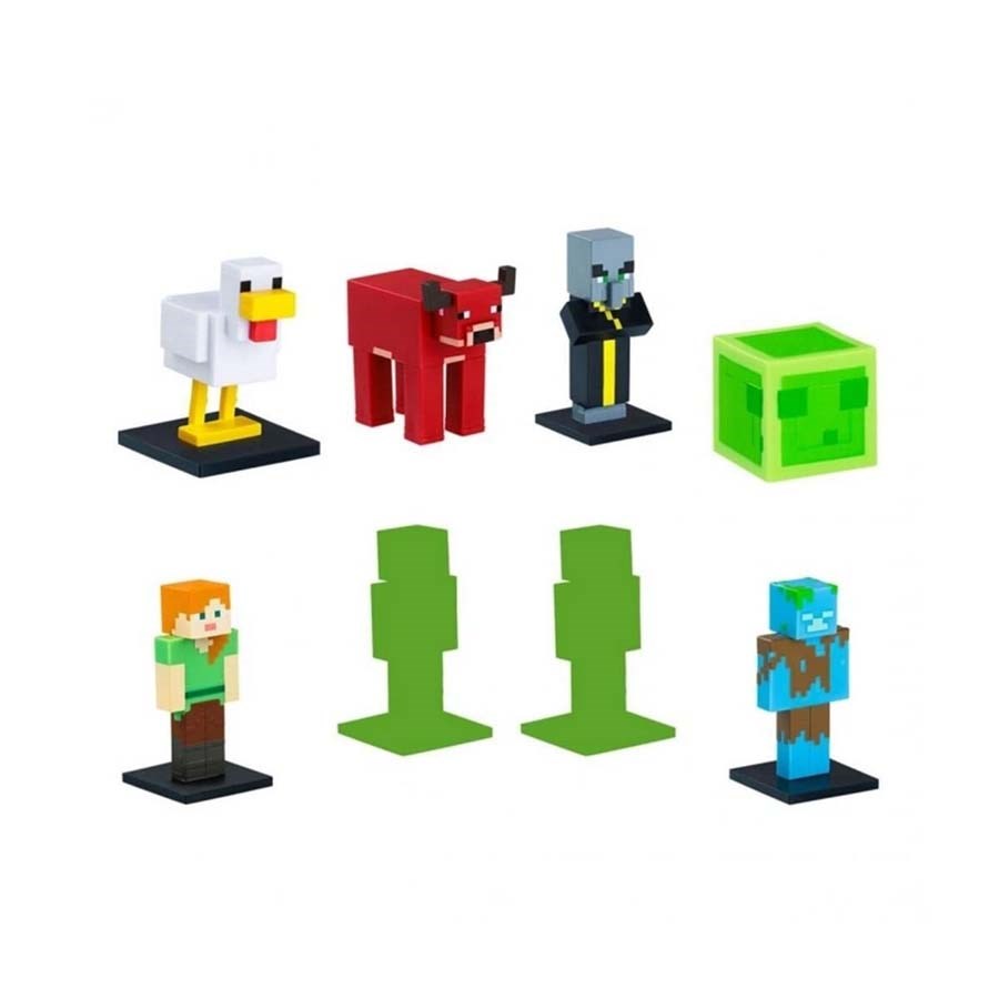 Minecraft 3D Toppeez 8li Deluxe Figür Seti Seri-2 