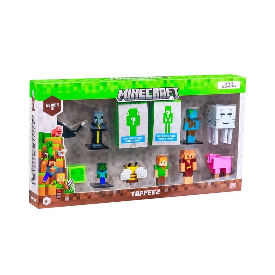 Minecraft 3D Toppeez 12li Deluxe Figür Seti Seri-2 