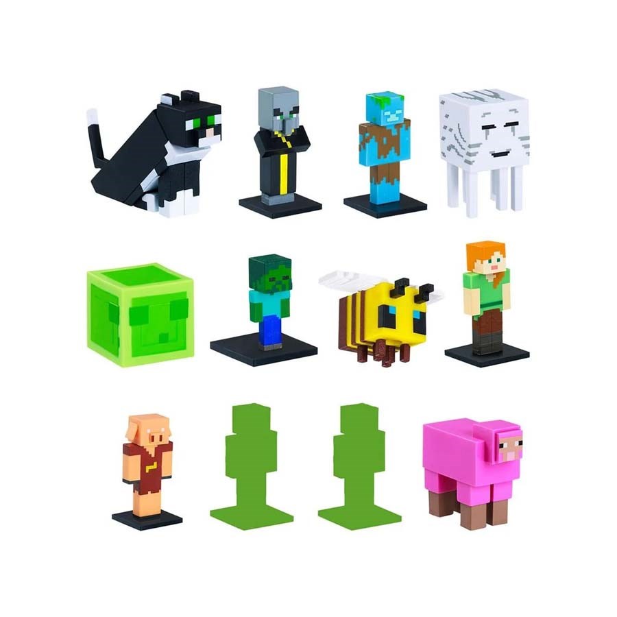 Minecraft 3D Toppeez 12li Deluxe Figür Seti Seri-2 