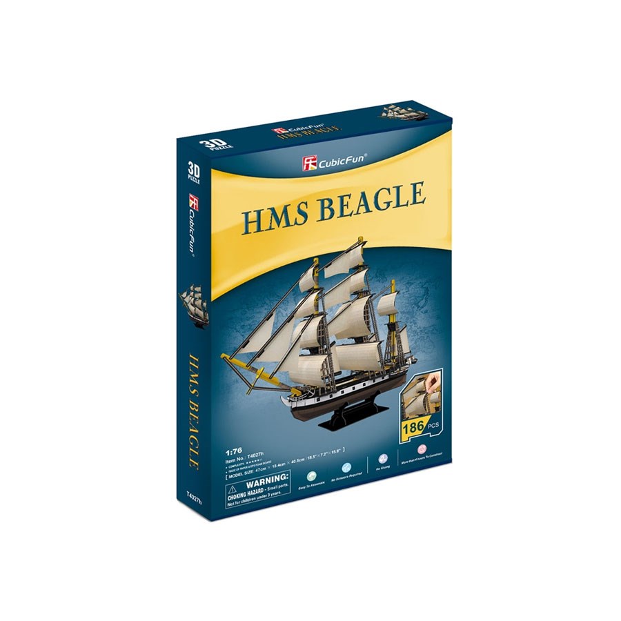 3D Puzzle Hms Beagle Gemisi 