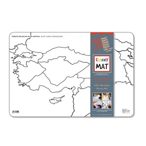Akademi Çocuk Funny Mat-TR Bölgeler Dilsiz Harita