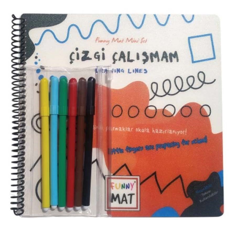 Akademi Çocuk-Funny Mat -Mini Set- Çizgi Çalışmam 
