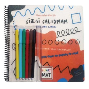 Akademi Çocuk-Funny Mat -Mini Set- Çizgi Çalışmam
