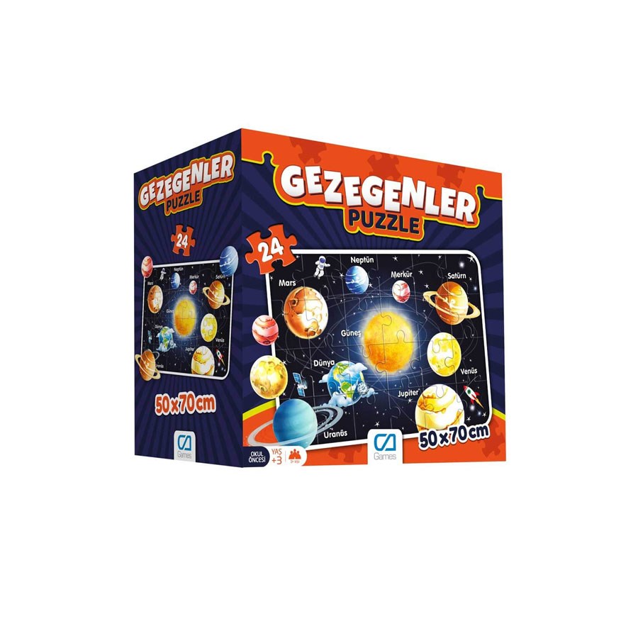 Gezegenler Eğitici Puzzle 24 Parça 