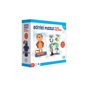 Neşeli Hayvanlar Eğitici Puzzle 36 Parça