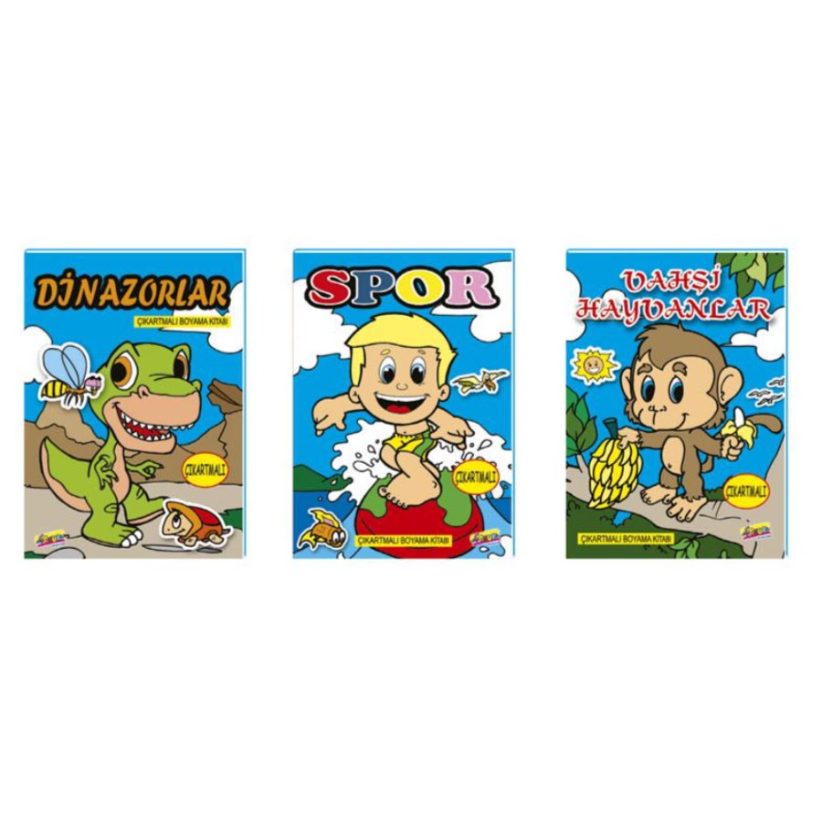 Çıkartmalı Boyama Kitabı 20x28 cm 