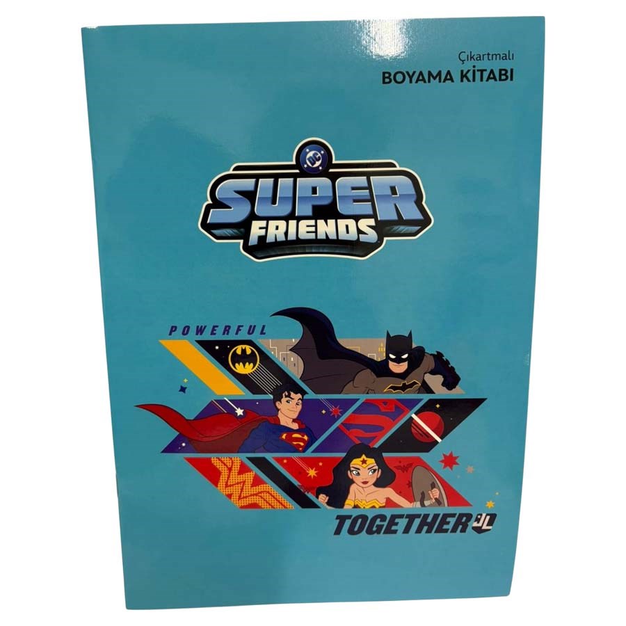 Super Friends 20*28 8Yp.Çıkartmalı Boyama Kitabı 