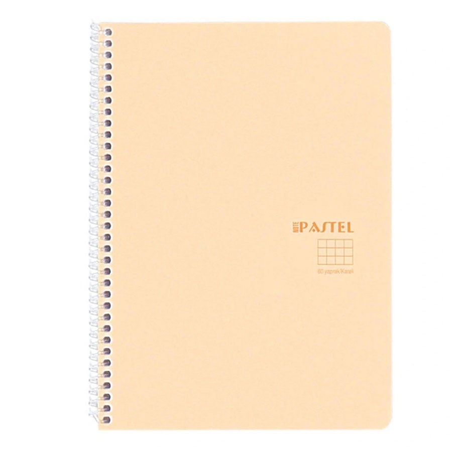 Pastel Note Defter Kareli Spiralli Pp Kapak A4 60  