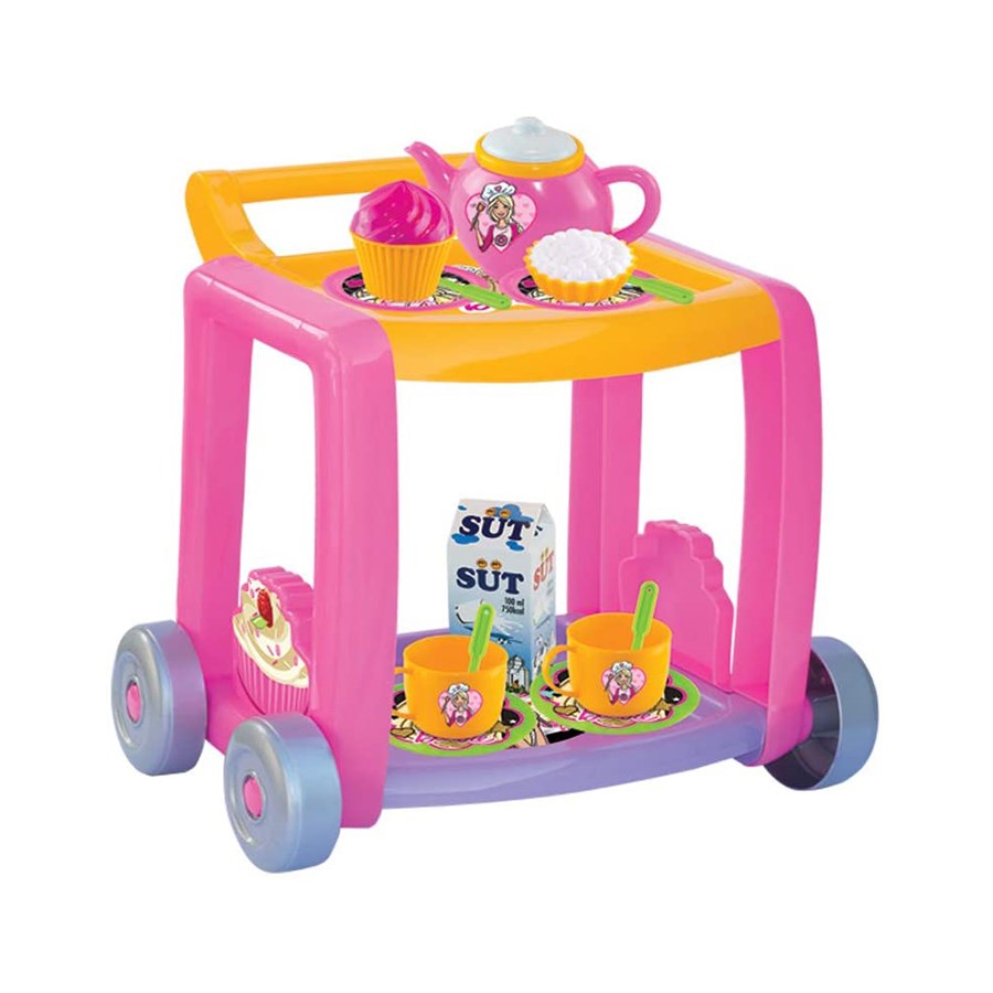 Barbie Çay Servis Arabası 14 Parça 