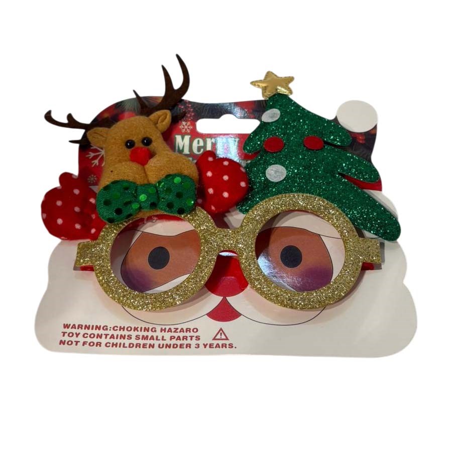 Yılbaşı Noel Figürlü Gözlük