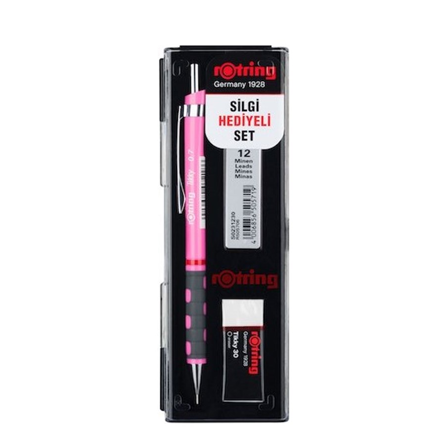 Rotring Tikky Versatil Okul Seti 0.7 Neon Pembe 