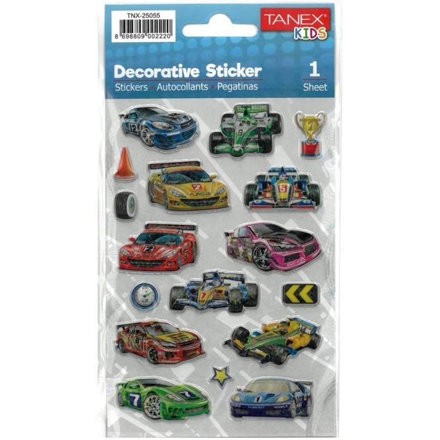 Tanex Yarış Arabası Sticker-25055 