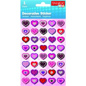 Tanex Puffy Kalp Sticker-25001