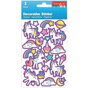 Tanex Puffy Unicorn Sticker-25005