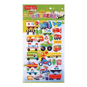 Tanex Puffy Ulaşım Araçları Sticker