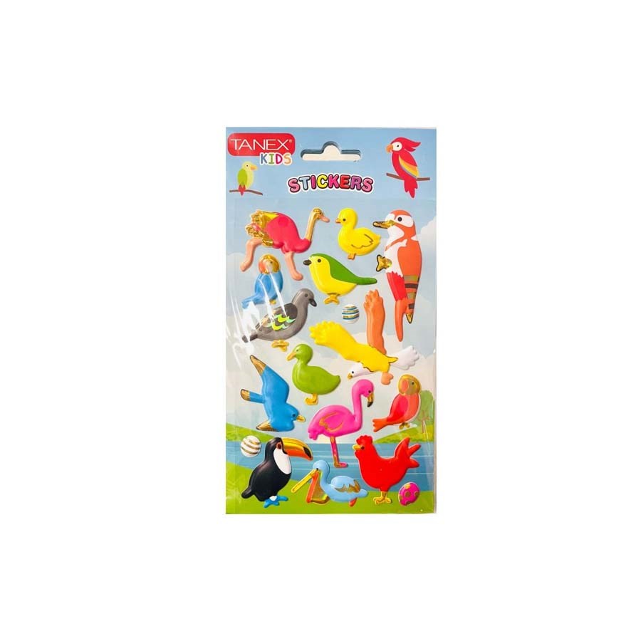 Tanex Puffy Papağan Serisi Sticker 