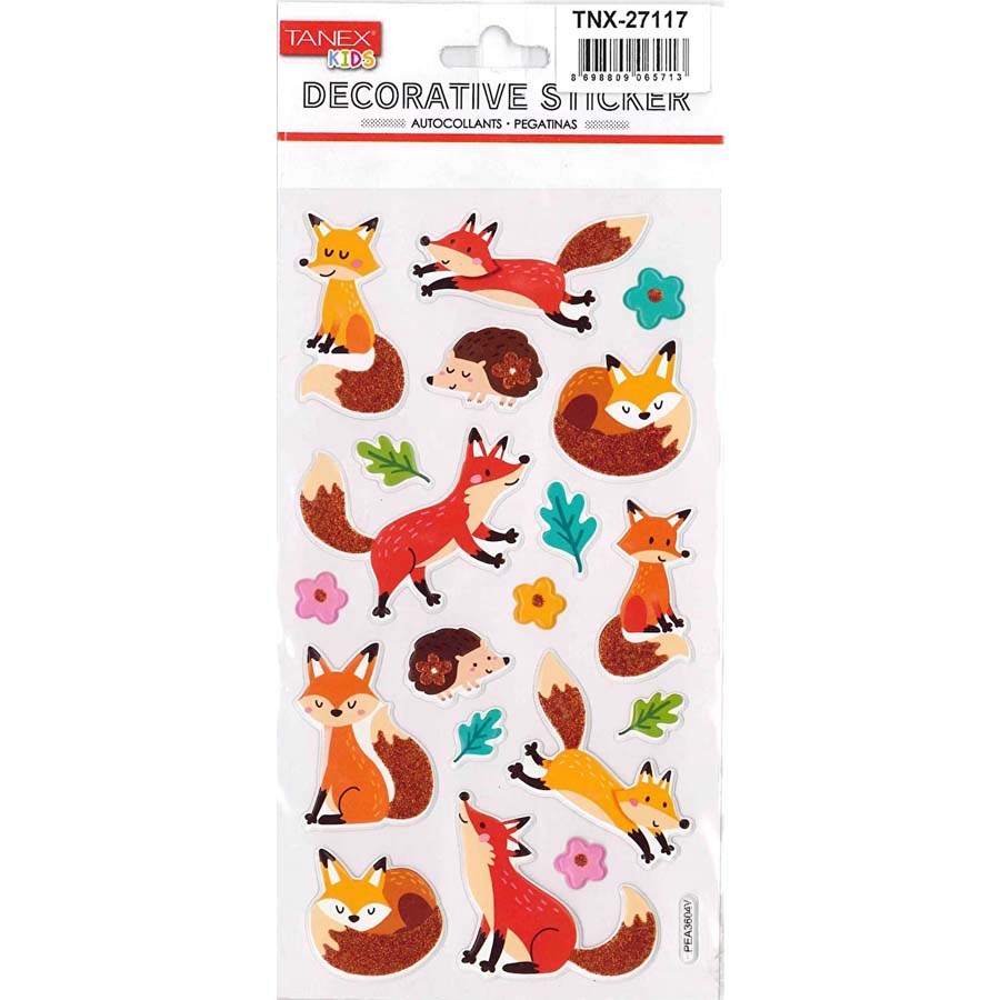 Tanex Puffy Mutlu Tilkicik Serisi Sticker 