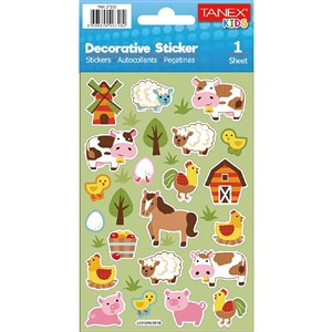 Tanex Puffy Çiftlik Serisi Sticker