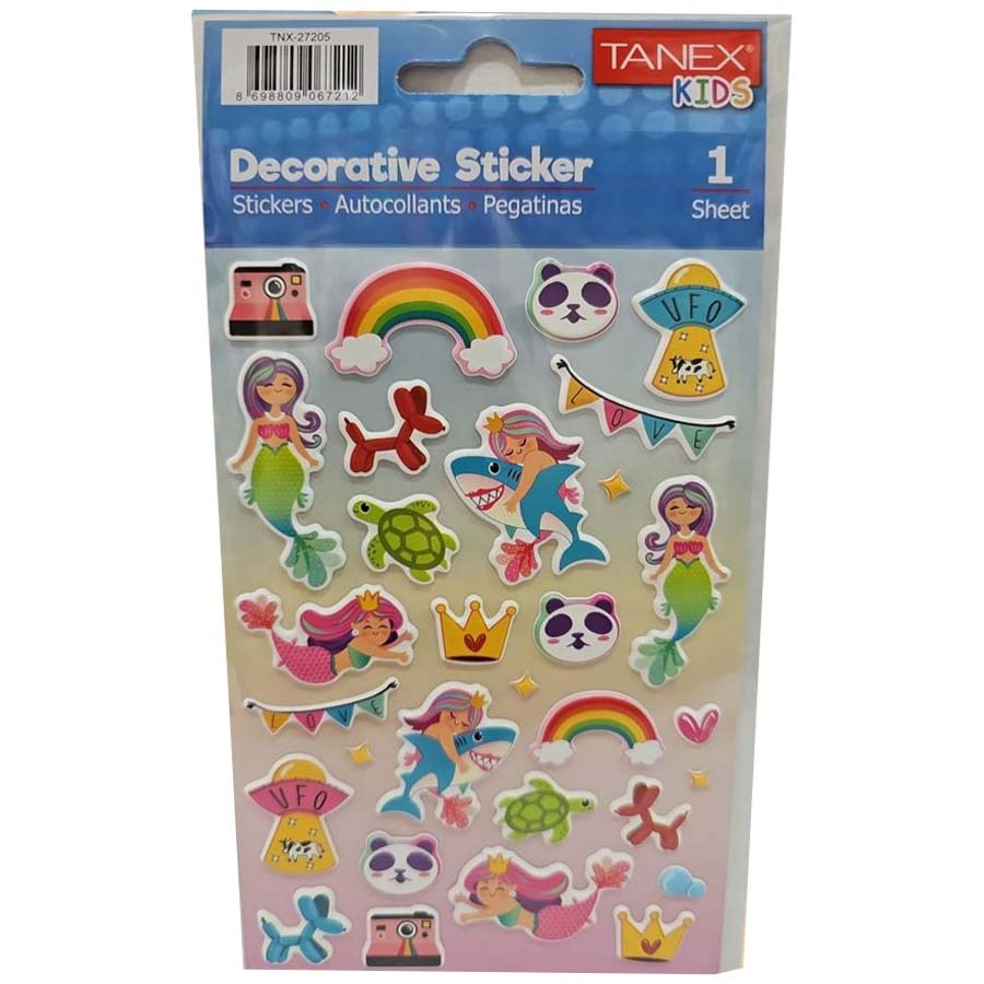 Tanex Puffy Decorative Serisi Sticker 