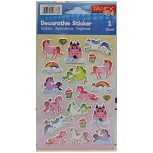 Tanex Puffy Unicorn Serisi Sticker