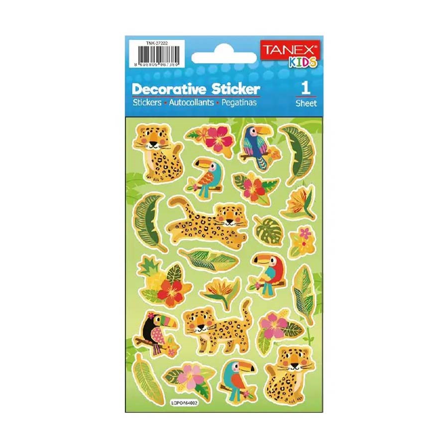 Tanex Puffy Safari Serisi Sticker 