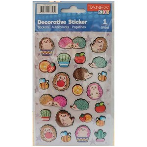 Tanex Puffy Tatlı Kirpiler Serisi Sticker