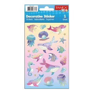 Tanex Puffy Okyanus Hayvanları Serisi Sticker
