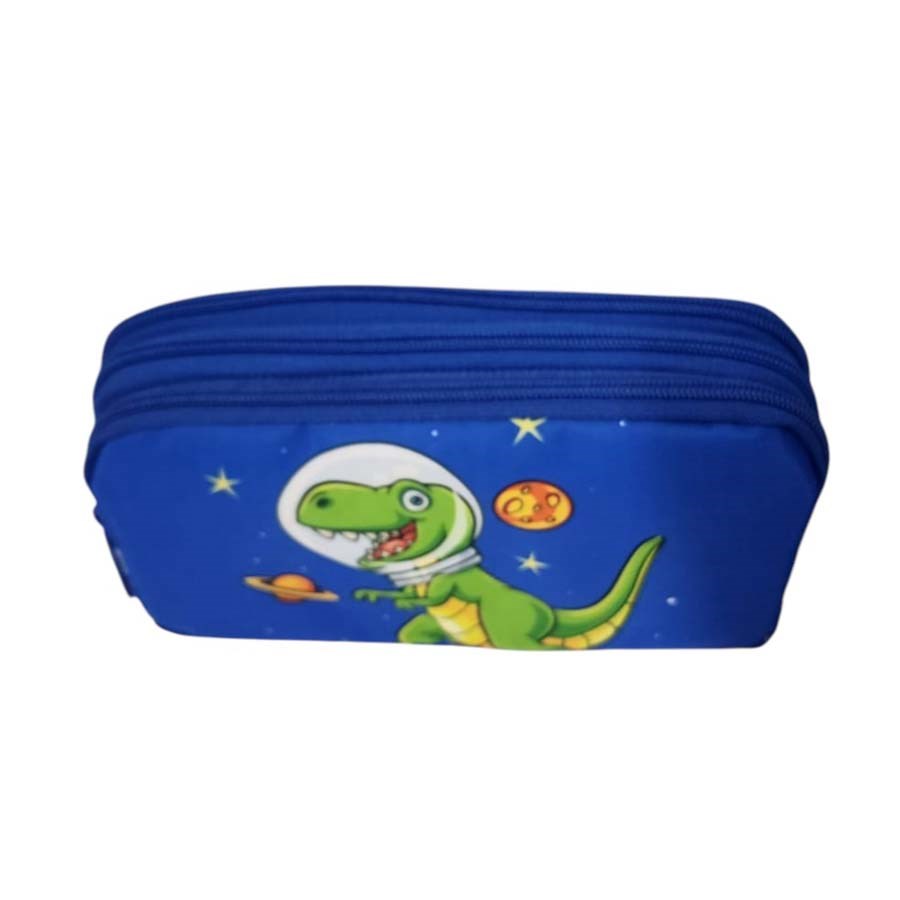 Kaukko Kids 3 Bölmeli Kalem Çantası Toys Dinosaur 