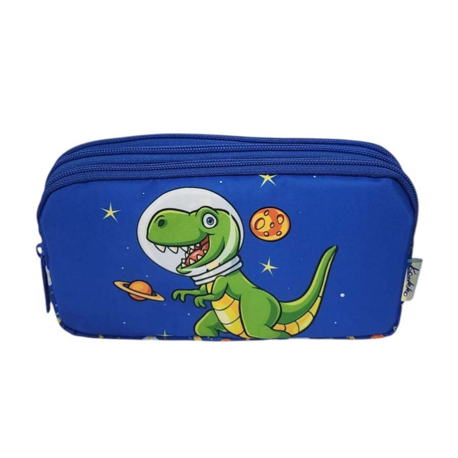 Kaukko Kids 3 Bölmeli Kalem Çantası Toys Dinosaur 