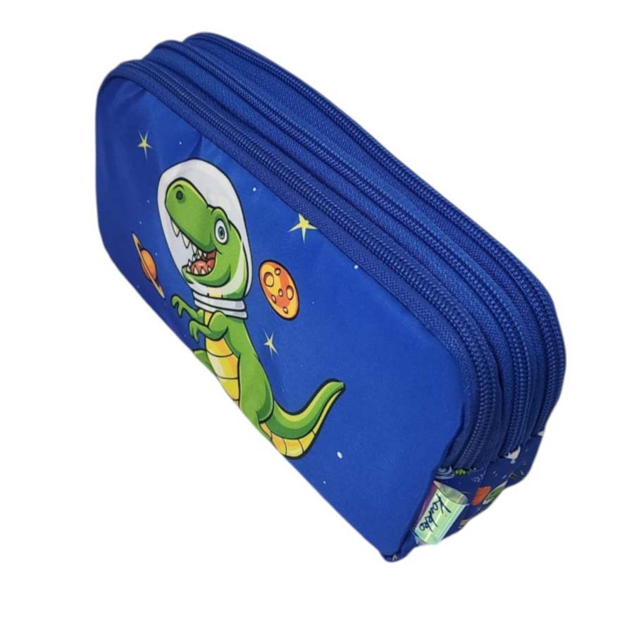 Kaukko Kids 3 Bölmeli Kalem Çantası Toys Dinosaur 