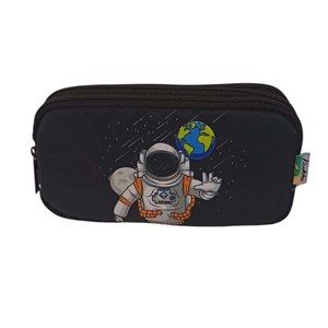 Kaukko Kids 3 Bölmeli Kalem Çantası-Toys Astronaut