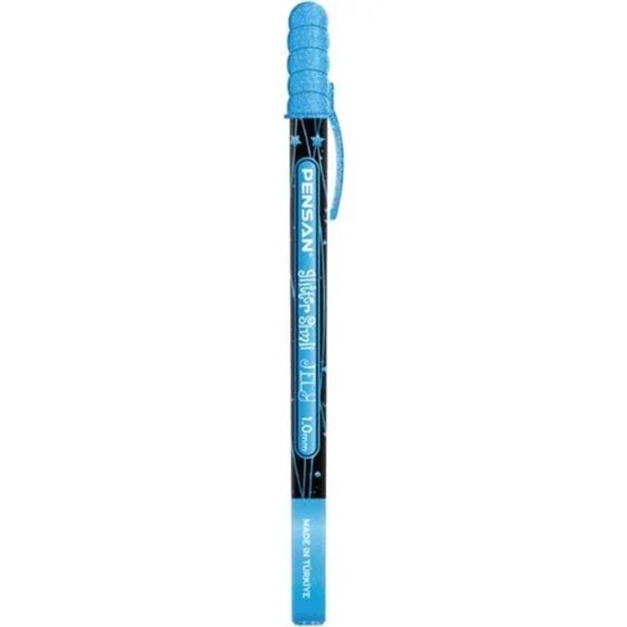Pensan Işıltılı Simli Jel Kalem 1.0 MM/Mavi Mavi