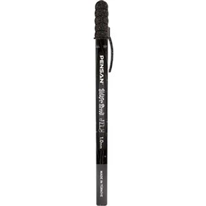 Pensan Işıltılı Simli Jel Kalem 1.0 MM/Mavi Siyah