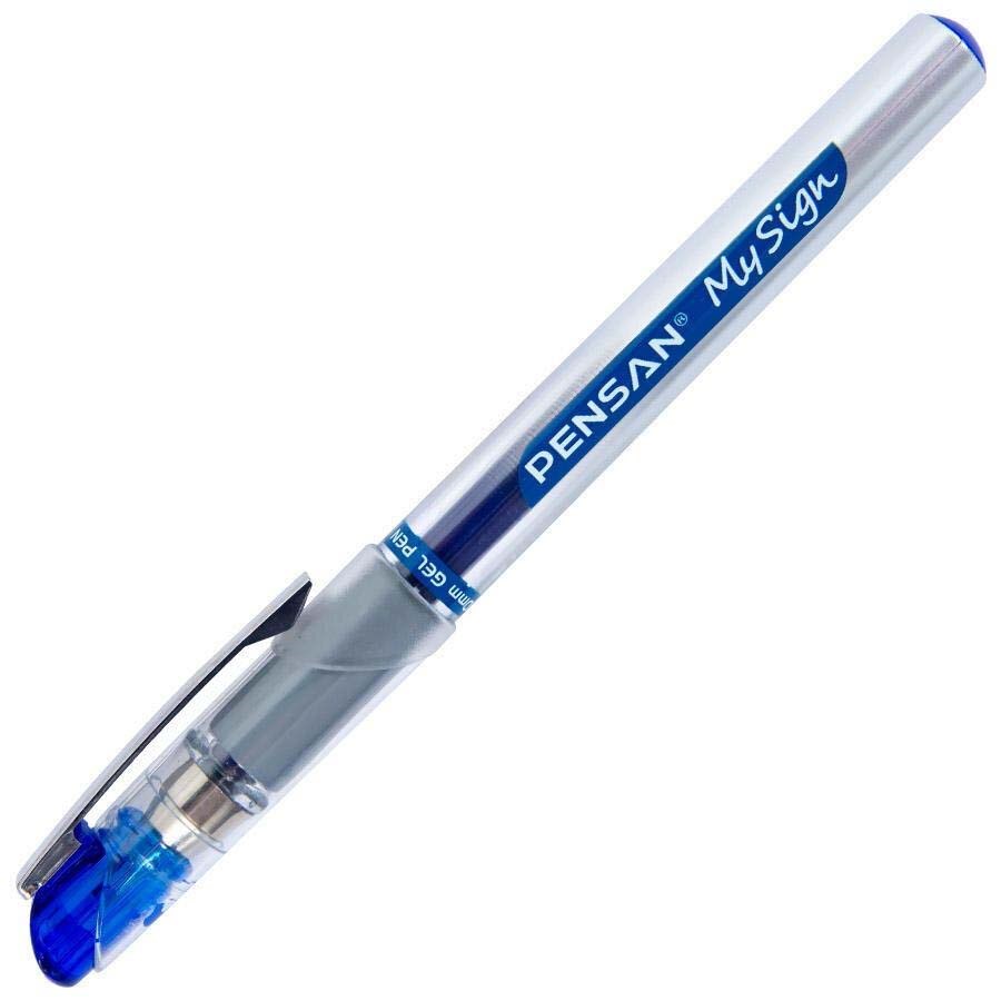 Pensan Jel İmza Kaleme 1.0 MM/Siyah Mavi