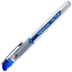 Pensan Jel İmza Kaleme 1.0 MM/Siyah Mavi