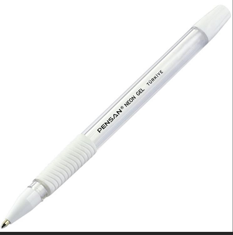 Pensan Tükenmez Jel Kalem 1.0 MM Neon Beyaz