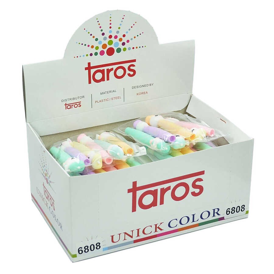 Taros Unick Color Unıcorn Fosforlu Kalem 6 Lı 