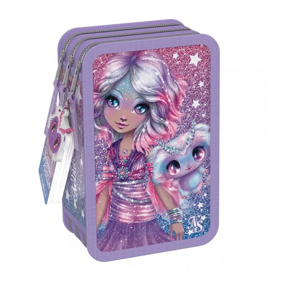 Taros Nebulous Star-12501 3-Tier Pencil Case Mor 