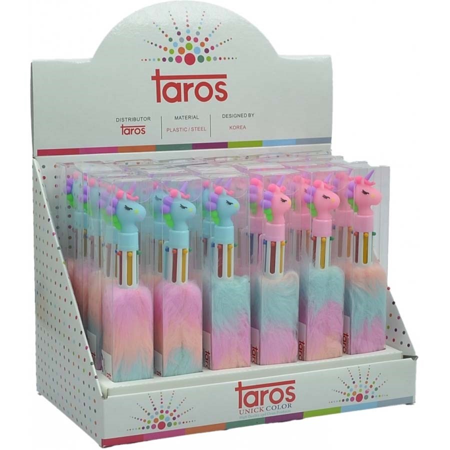 Taros Unick Color Pvc Kutu Unicorn Çoklu Peluş 