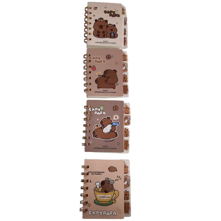 Taros Unick Color Capy Bara Separatörlü Not Defter 