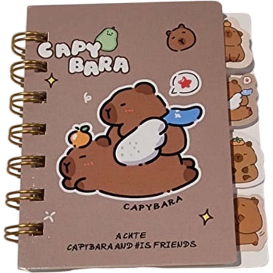 Taros Unick Color Capy Bara Separatörlü Not Defter 