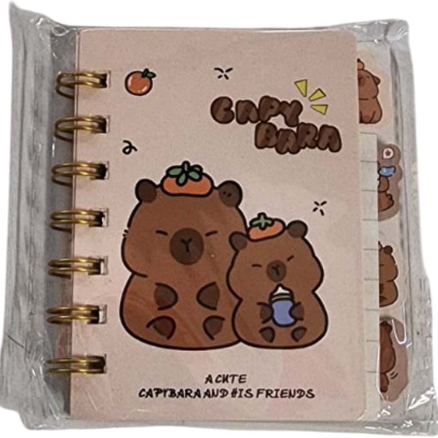Taros Unick Color Capy Bara Separatörlü Not Defter 